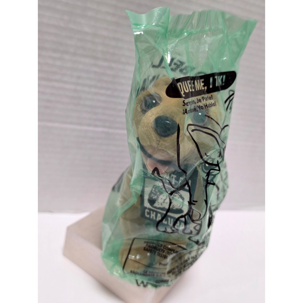 1990s vintage Taco Bell talking Chihuahua plush toy from a fast-food promotion